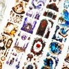 1Roll 2M Tape Exotic love PET Retro Handbook Material Decorative loop Adhesives stickers Supplies Scrapbook cut 50mm*2m 5