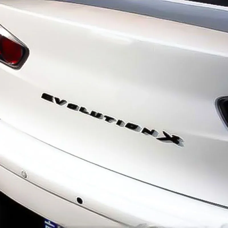 Evolution X ABS Plastic Car Emblem Badge - 3D Trunk Styling Sticker Decal