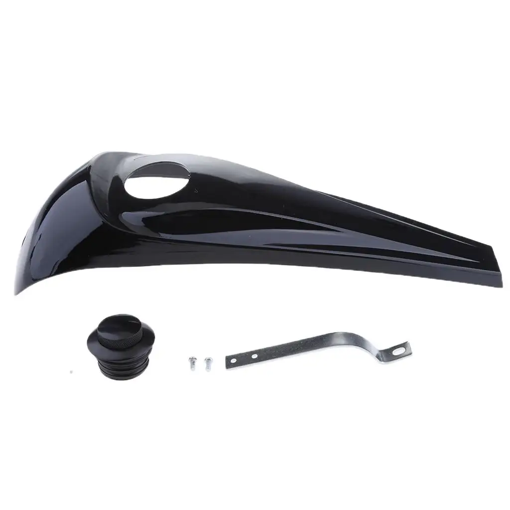 Black Smooth Fuel Console W/ Gas Tank Cap for 2008-2013