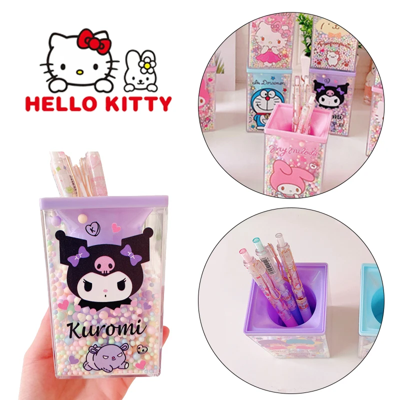 Pen Pencil Brush Storage Container Box Stationery Pencil Holder Desk