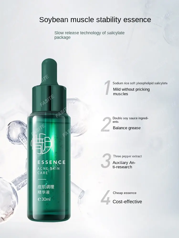 

Xiyue Salicylic Acid essence Small Green Bottle Soothes, Repairs, Lightens, Replenishes and Moisturizes Sensitive Muscles