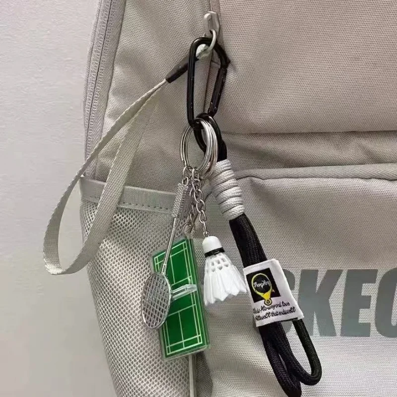 Badminton Tennis TableTennis Keychain Souvenir Sports Bag Pendant 3D Acrylic Gift