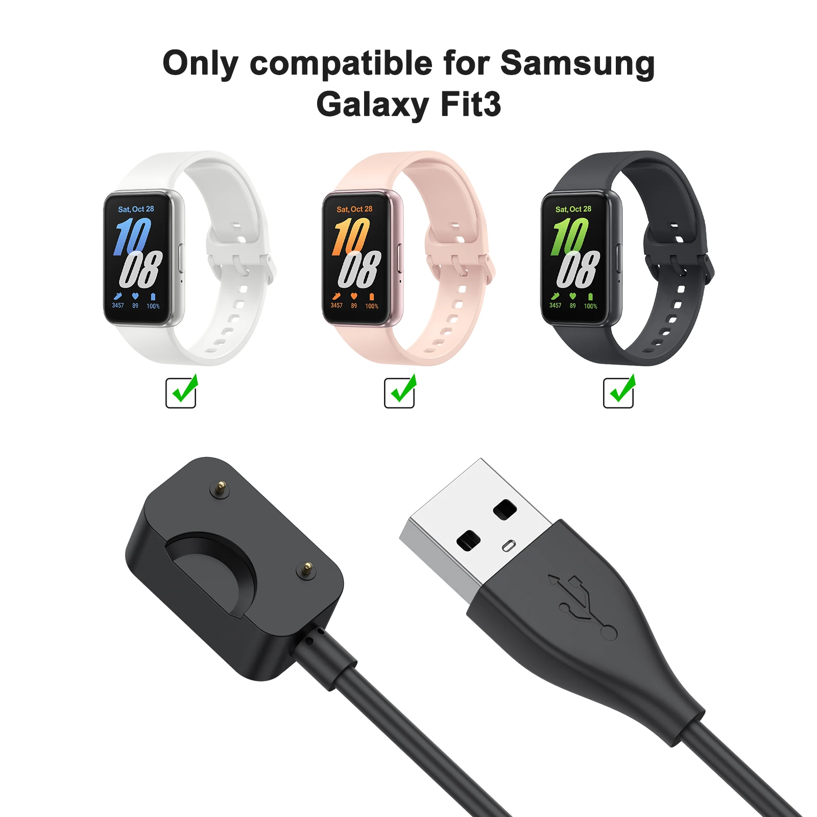 USB Type C Charger with 100cm Charging Cable