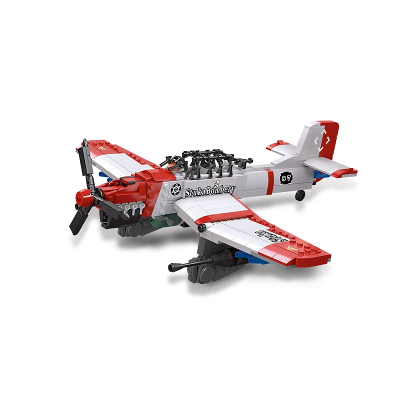 

Конструктор военное оружие, модель самолета-истребителя, пазл-бомбардировщик, образовательная коллекция, игрушки в подарок, 61045 г., времен Второй мировой войны