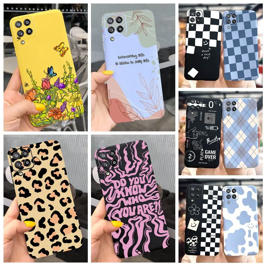 Per Samsung Galaxy A22 Custodia Sm-A225F Custodia Per Telefono Leopardata Custodie Morbide Per Samsung A22 5G Sm-A226B M22 F22 A 22 M 22 Custodia