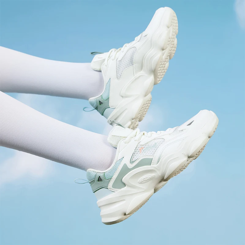 361 Degrees Women's Sneakers Breathable Stitching Retro