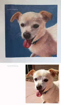 Dipinti ad olio dipinti a mano su tela Pittura personalizzata Personalizza Ritratto Pittura a olio da foto Arti da parete per la decorazione del soggiorno