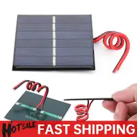 0.55W 3V Small Solar Panel 60 X 55 Mm Solar Battery Charger Photovoltaic Cells Charger for Solar Light Phone Charger Flashlight