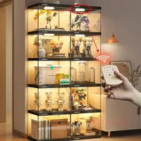 Nordic Living Room Display Cabinet Bookshelf Storage Organizer Modern Design Cabinet With With Lights Home Decor Furniture