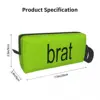 Hyperpop Brat Circle Cosmetic Bag for Women Makeup Bags Charli Xcx Travel Daily Toiletry Bag Organizer Storage Bag 6
