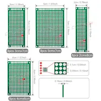 20 Pcs ( 2X8 3X7 4X6 5X7 ) Double Sided Printed Universal Circuit PCB Board Tinned FR4 Protoboard Prototype Perfboard Kit Set - Image 4
