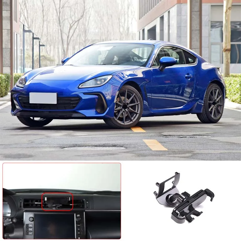 

1 PCS For Subaru BRZ 2022 Car center control air outlet phone holder Aluminum alloy for Toyota 86 2022 interior Accessories