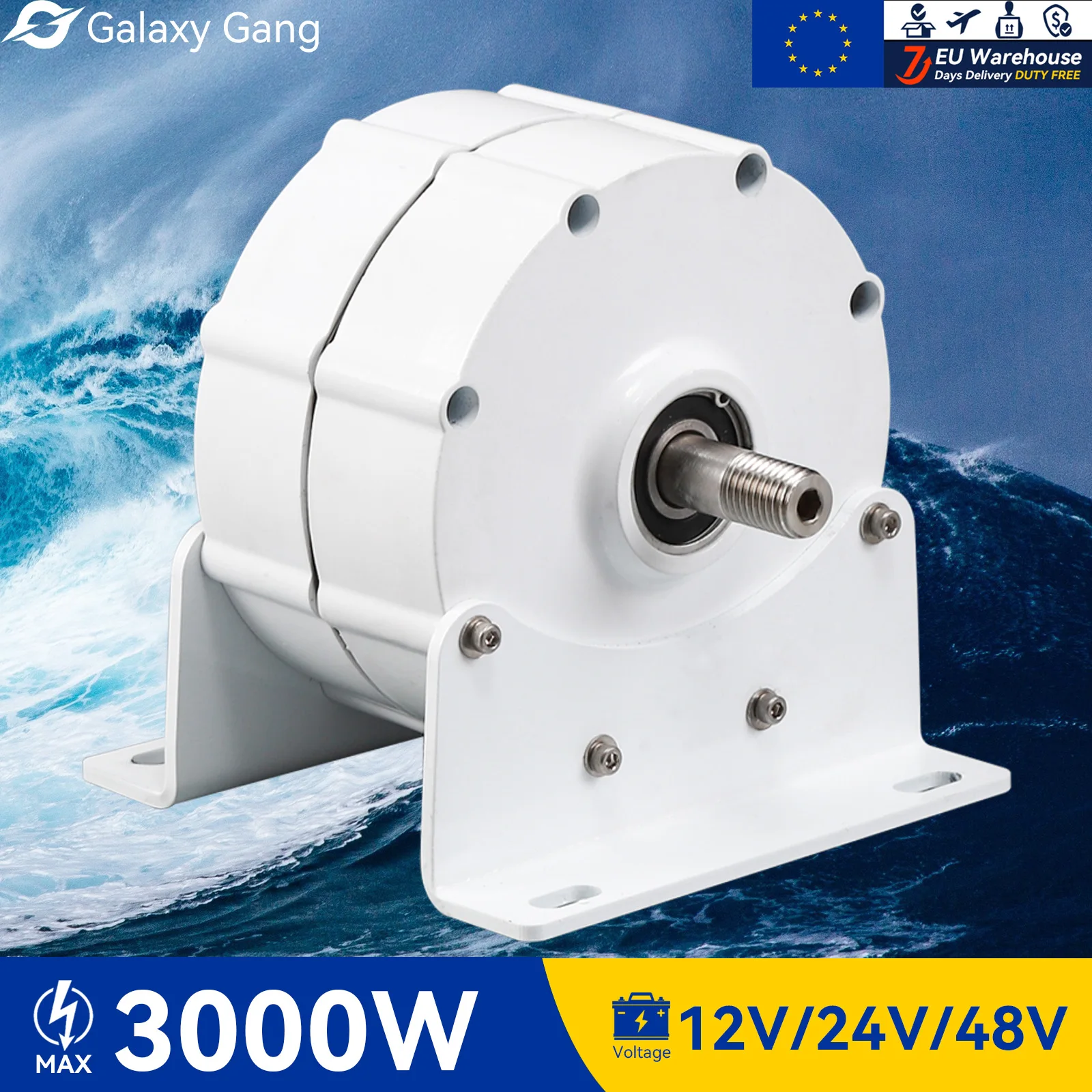 

Electric Generator Windmill Dynamo Water Turbine 1KW 2KW 3KW 12V 24V 48V Gearless Permanent Magnet Generator For Home Use