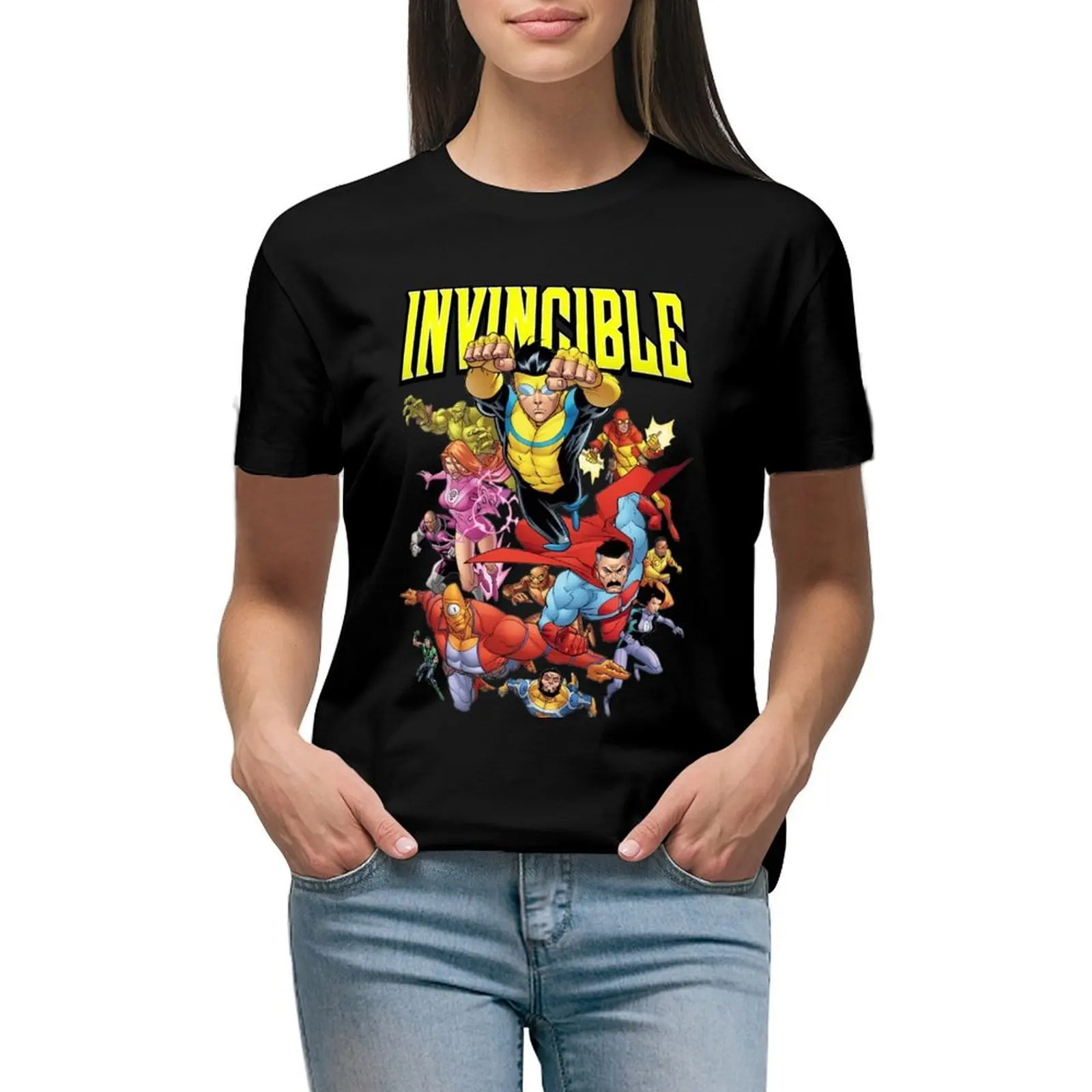 

Invincibles T-shirt Female clothing oversized Women's clothing