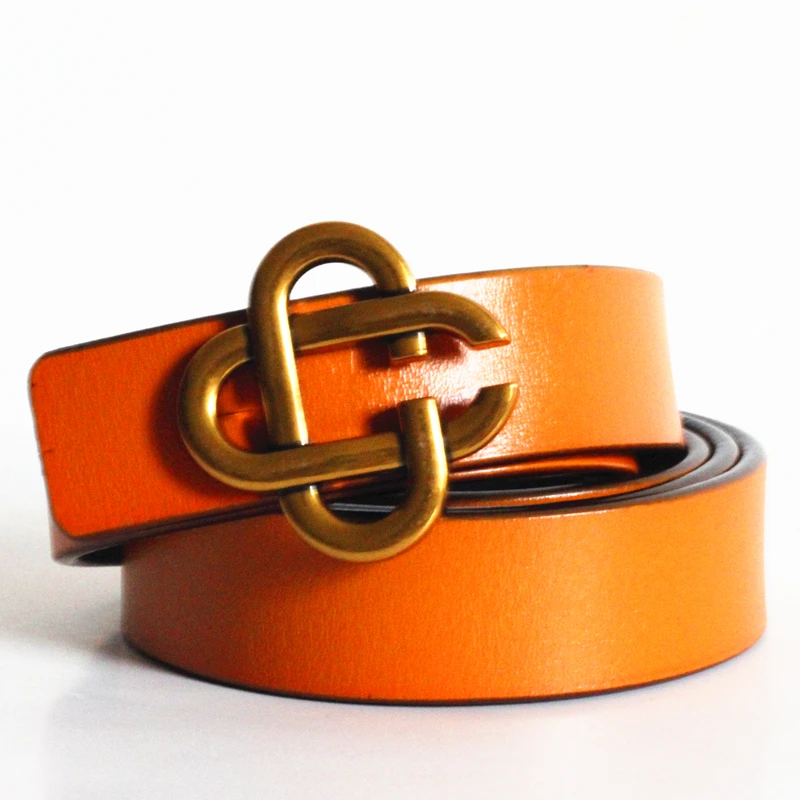 

Genuine Leather Belts for Women Second Layer Cowskin Woman Belt Vintage Pin Buckle Strap Jeans