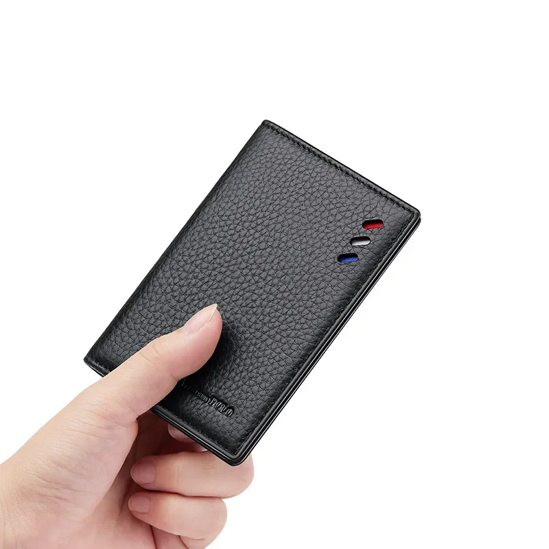 Brand Business Men wallet card holder leather wallet credit card wallet credit card holder card holder card wallet id card case business card holder id card holder document card wallet wallet card bag Genuine Leather Embossing Wallet Bank Credit Card ID Card Holder For Men Gifts