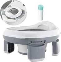 Foldable Potty Trainning Toilet Seat Portable Boys Girls Training Toilet With Splash Guard Baby Safe Trainer Potty Chair Cover