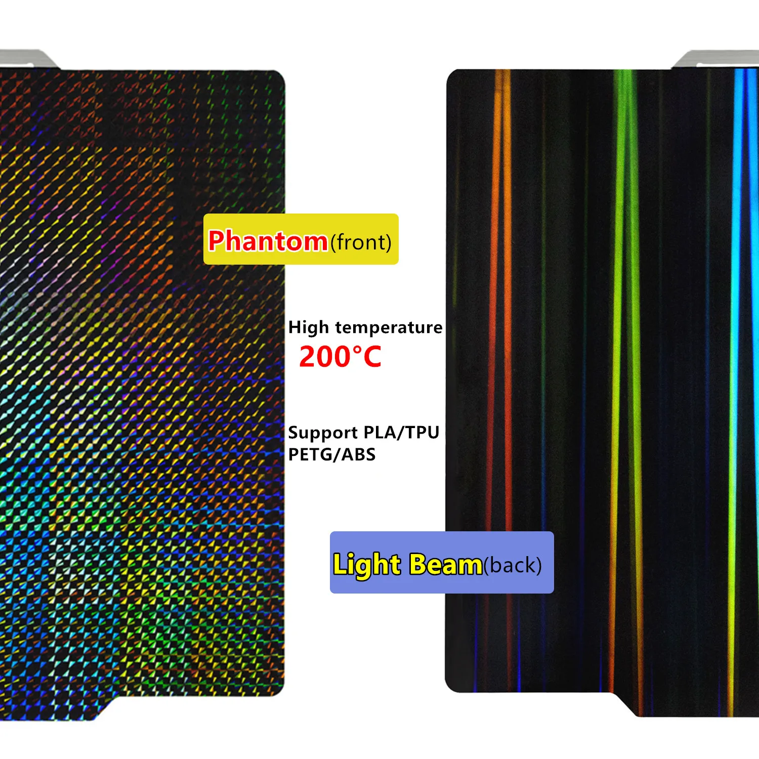 Folha de Aço Dupla Mola Lateral para Laboratório de Bambu Peo X1carbon H1h Pey 257x257 P1p x1 Build Plate Peo X1carbon H1h - Imagem 3