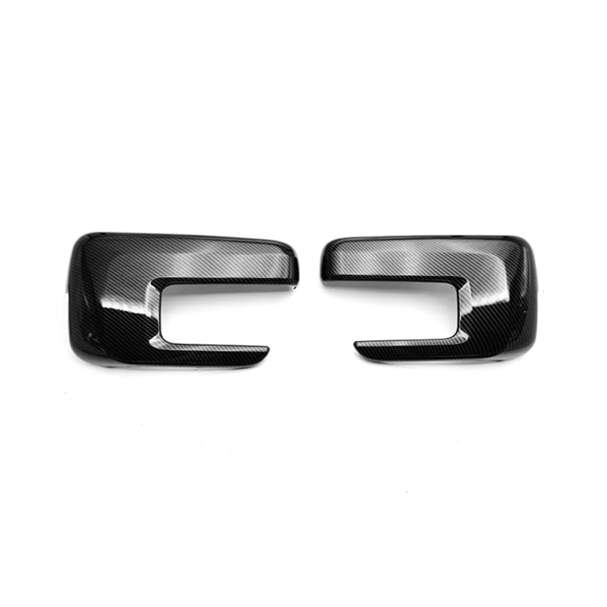 

Carbon Fiber Rear View Rearview Side Glass Mirror Cover Trim Frame Side Mirror Caps for Ford F150 2021 2022