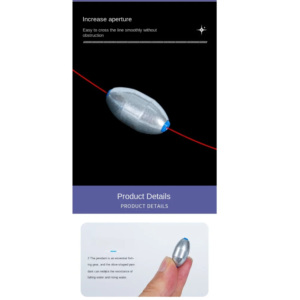 20pcs Fishing Alloy carbon steel material Sinkers Big Hollow Lure Weights Fishing Tackle3g/4g/5g/6g/7g/8g/9g/10g