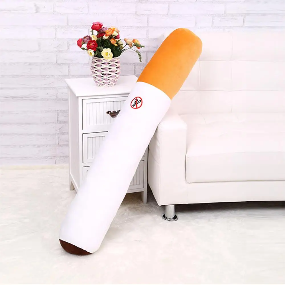 50cmCreativeSmokingCylindricalSleepingCushionCigarettePillowSmulationPlushToysFashion