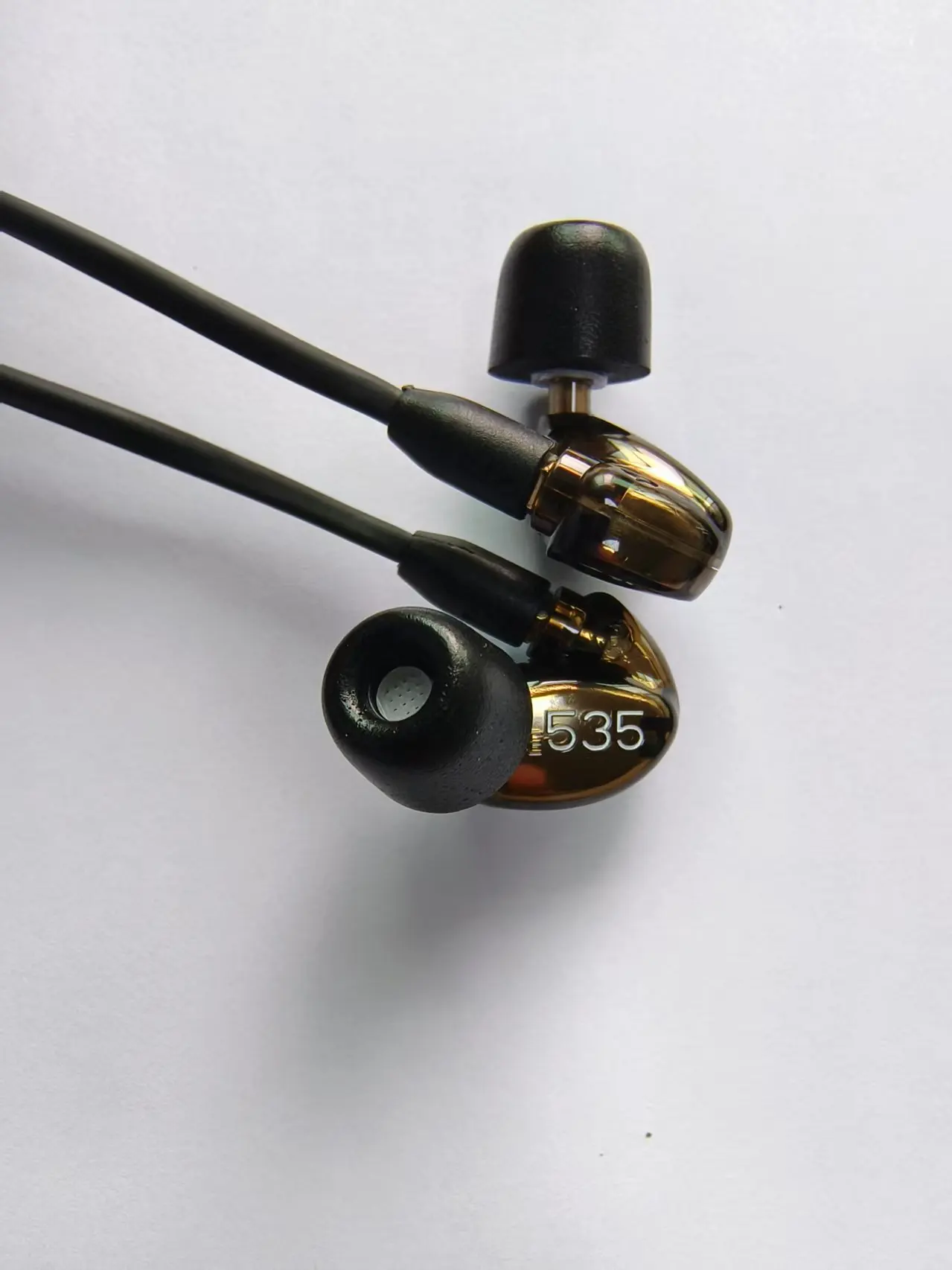 Bronze Headsets Brand SE535 Detachable earphone Hi-fi stereo Headset SE 535 In ear Earphones Separate Cable with box 3