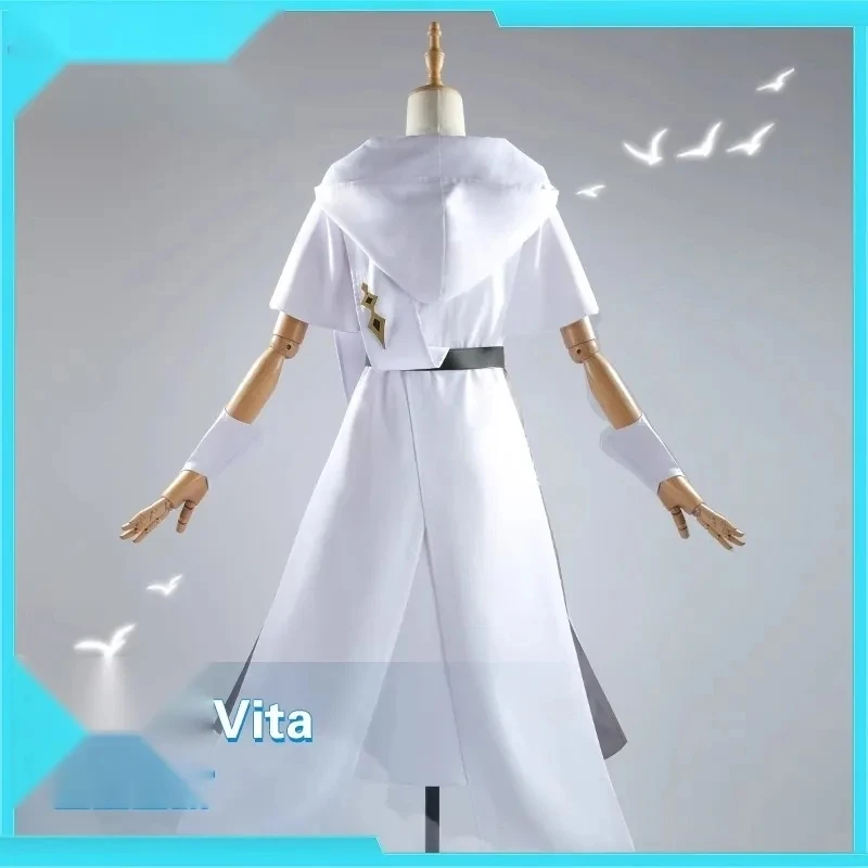 

Vita Role-Playing Clothes Halloween Costumes Adult Robe Belt Accessories Hooded Coat Anime Game Honkai Impact 3rd Cosplay Suit