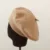 Hat for big size circumference winter soft cashmere Beret Hat Women retro warm knitting artist hat casual pumpkin hat 15