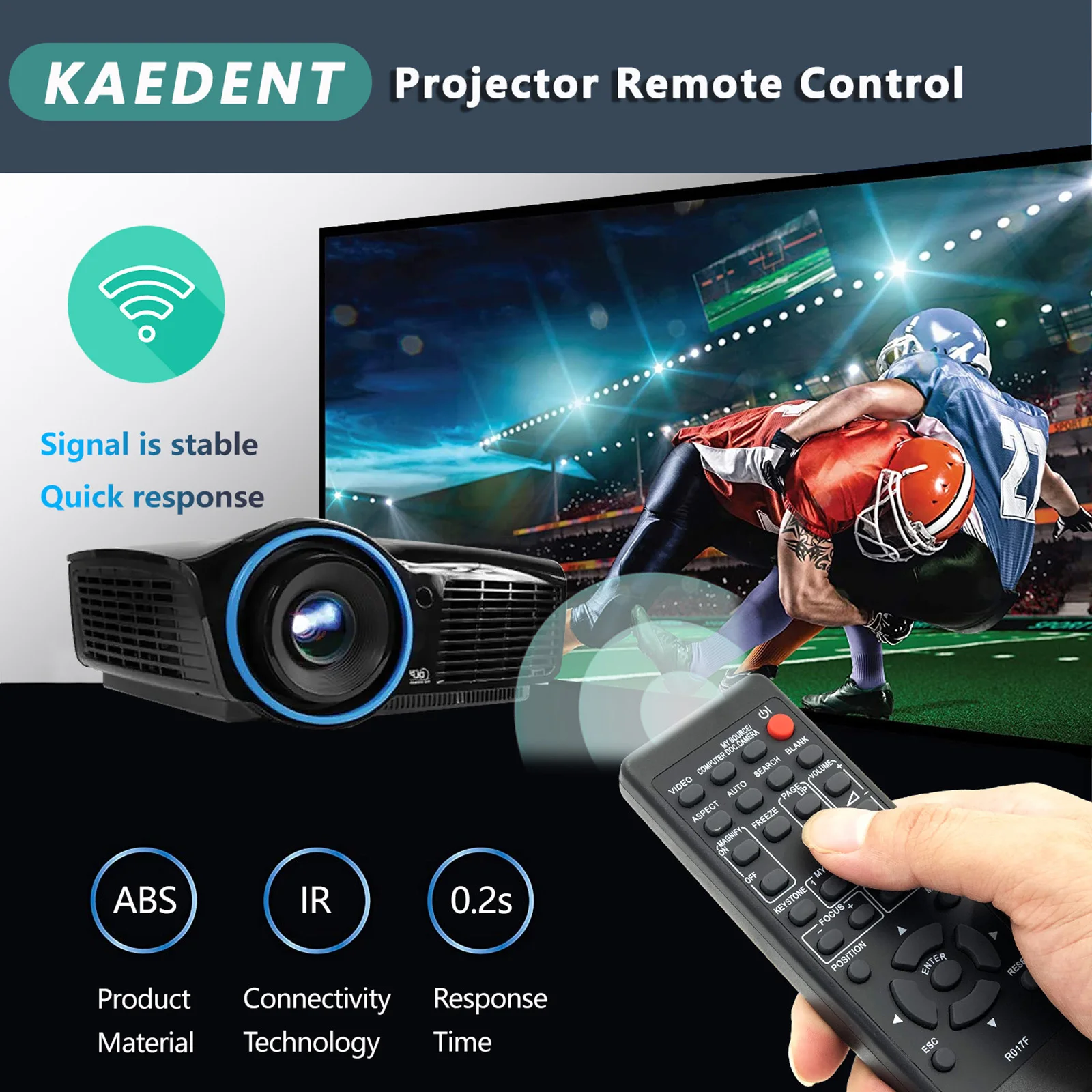 New Remote Control for Hitachi CP-X4015WN CP-WU5550 CP-WU5505 CP-EX303 CP-WU5500 CP-X2514WN CP-X3030WN 3LCD Projector