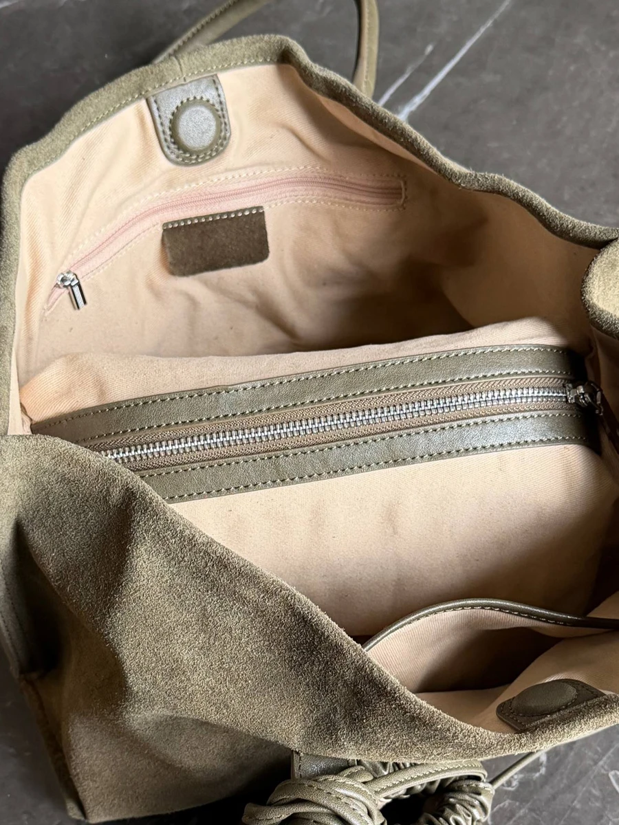 Custom Initials Genuine Leather Tote Bag For Women Luxury Designer Handbag Purse 2025 New In Cowhide With Inner Pockets Shoulder