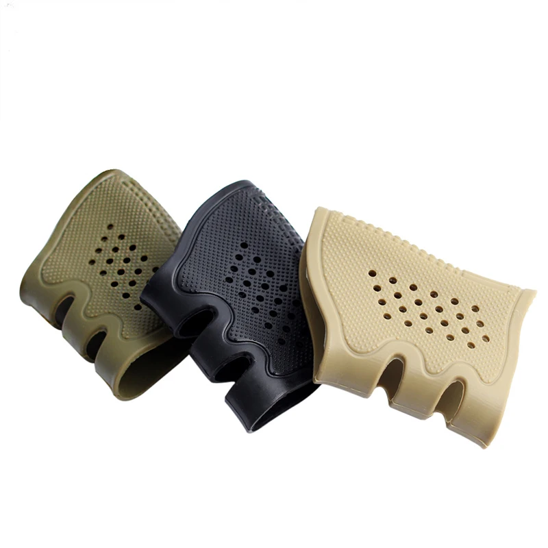 

Tactical Pistol Rubber Grip Anti Slip Glove For Glock 17 19 20 21 22 23 Hunting
