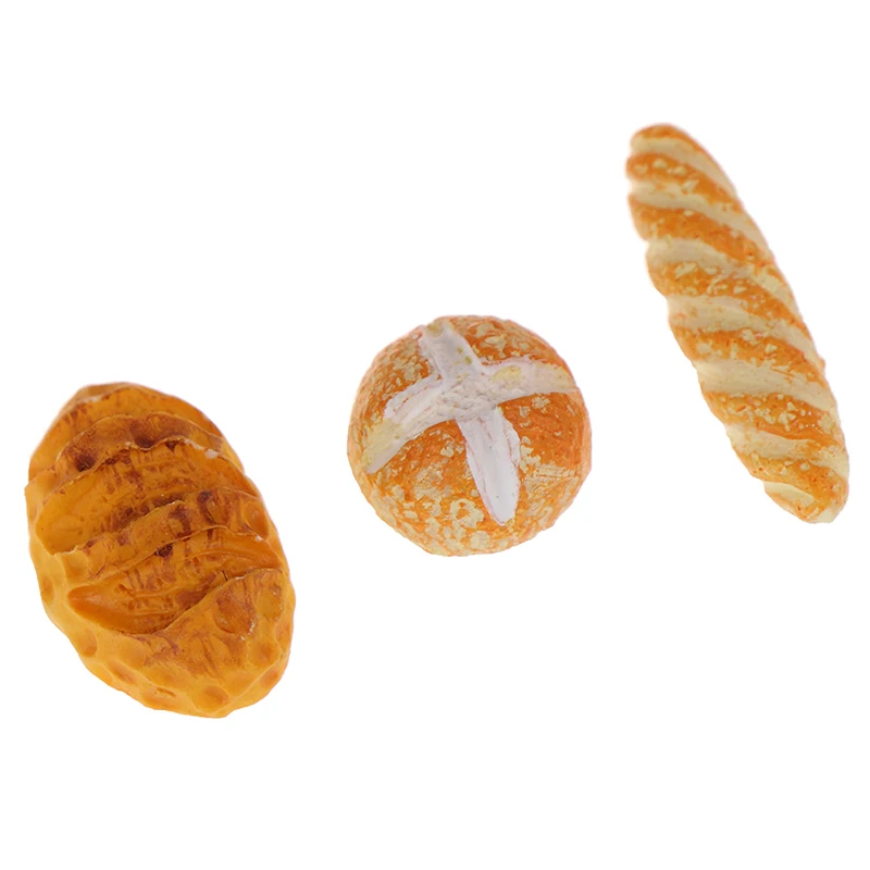 4Pcs/lot Scale 1/12 Simulation Bread Dollhouse Miniature Food Breakfast Snack Dessert Kitchen Toys Dollhouse Miniature 5
