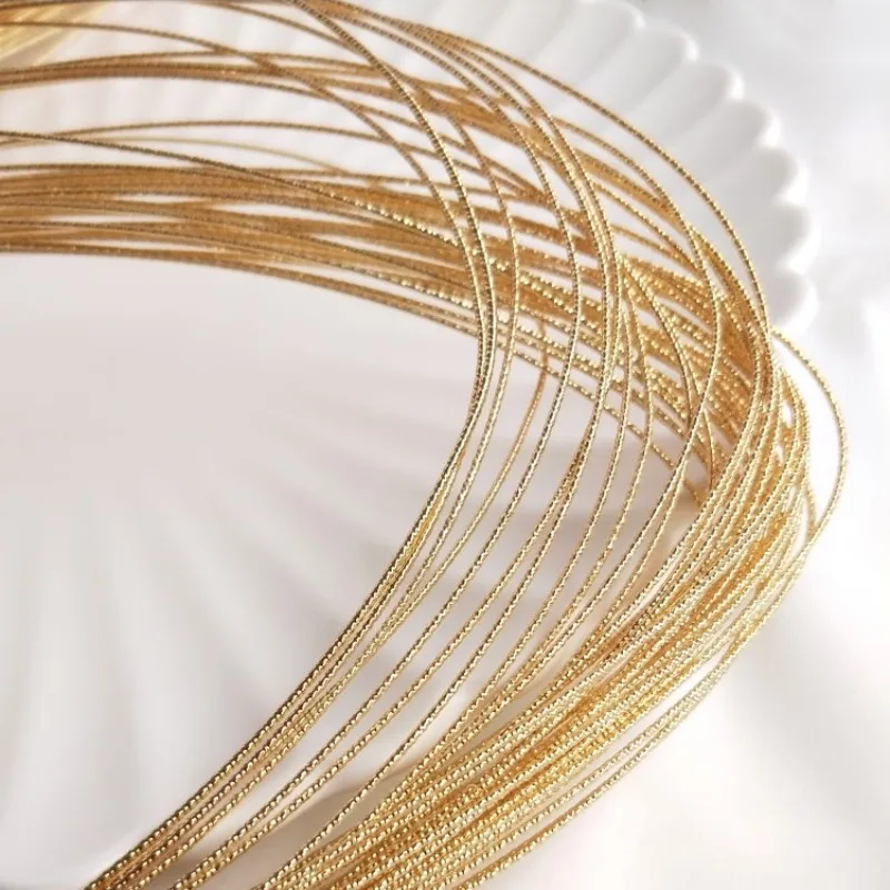 14K Gold Plated Brass Jewelry Wire Bangle Bracelet Making Gold Wire DIY
