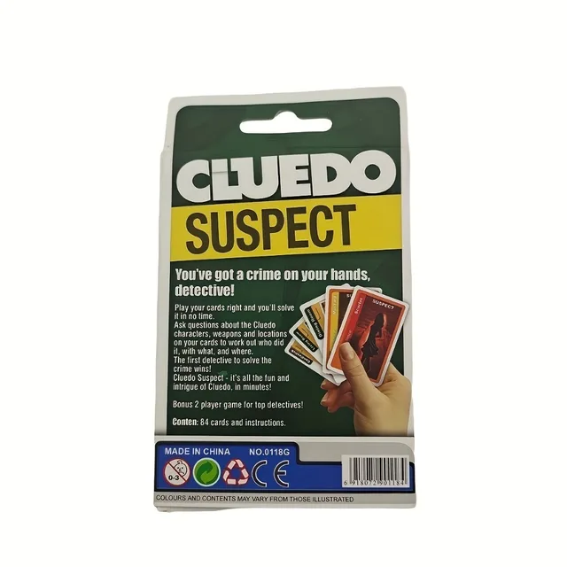 1pc "Cluedo" Fun Strategy Card Game,Party Board Games,Family Gathering Game Card 2
