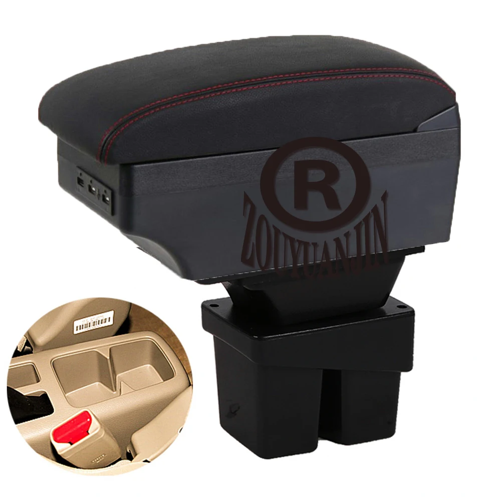 

Подлокотник для Honda City GD8, Центральная центральная консоль с отсеком для локтя и подставкой для хранения, с USB