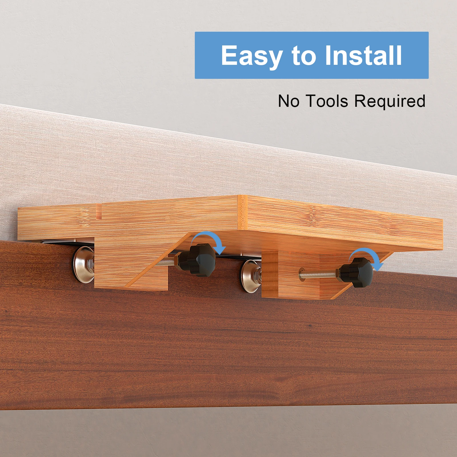 Bamboo Bedside Shelf Organizer Bed Shelf Sofa Tray For College Dormitory Essentials Creative Kids Floating Nightstand Table