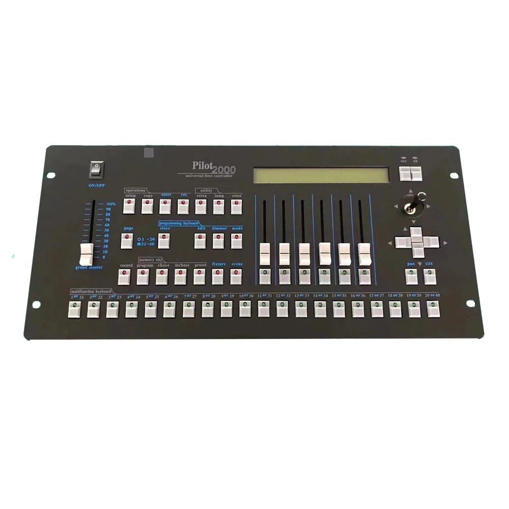 Pilot 2000 DMX 512 Controller Stage Lighting Console Midi Multifunction Mixer