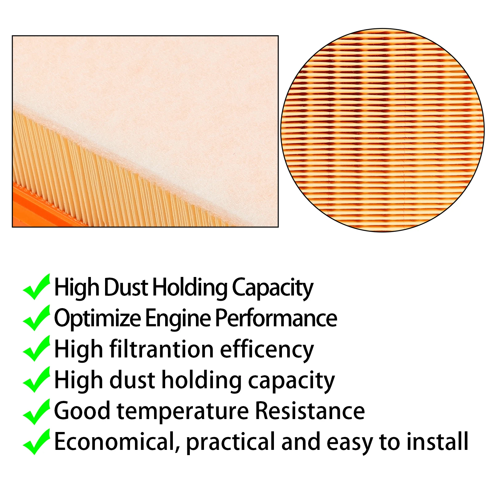 Car Intake Engine Air Filter For Toyota FJ Cruiser Land Cruiser Prado 17801-38051 17801-38050 2010 2011 2012 2013 2014 2015