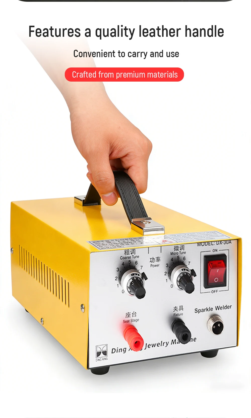 Portable Electric Welder Laser Jewelry Welder Manual Spot Welder Ring Welding Ma