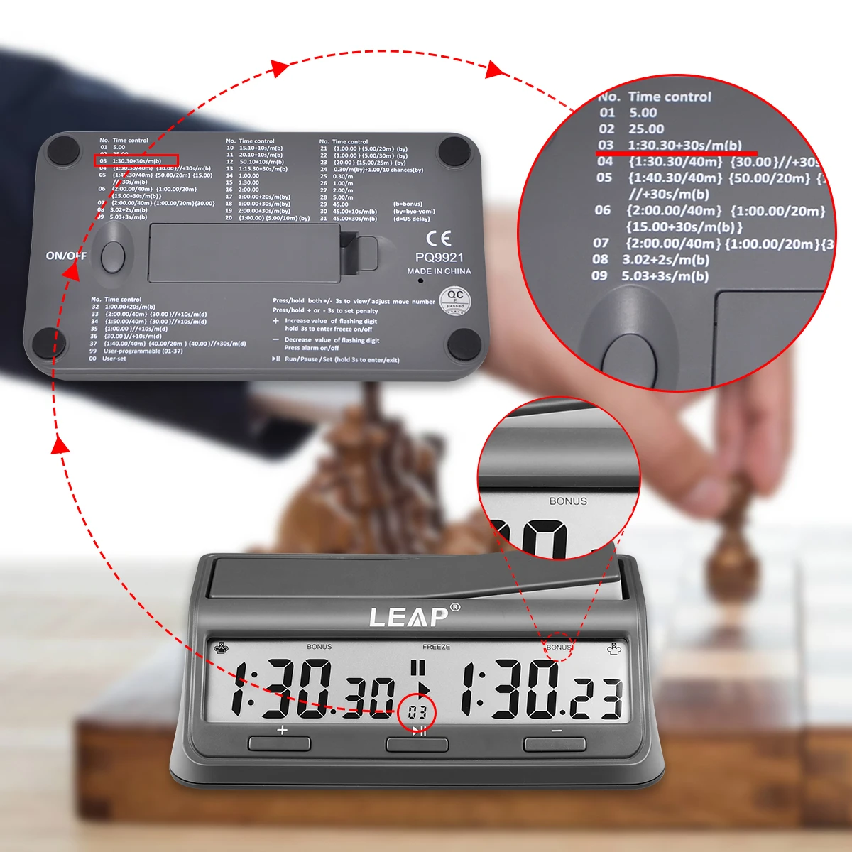Professional Chess Clock Multifunctional Digital Watch Accurate Count Up Count Down Timer Board Game Stopwatch chess timer board game table games