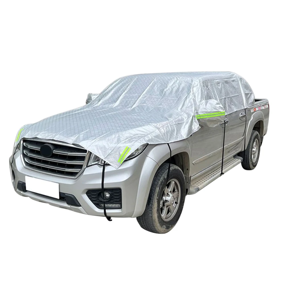 IndoorOutdoorWithHookHalfCarCoverSummerWinterAllWeatherNoScratchPickupTruck