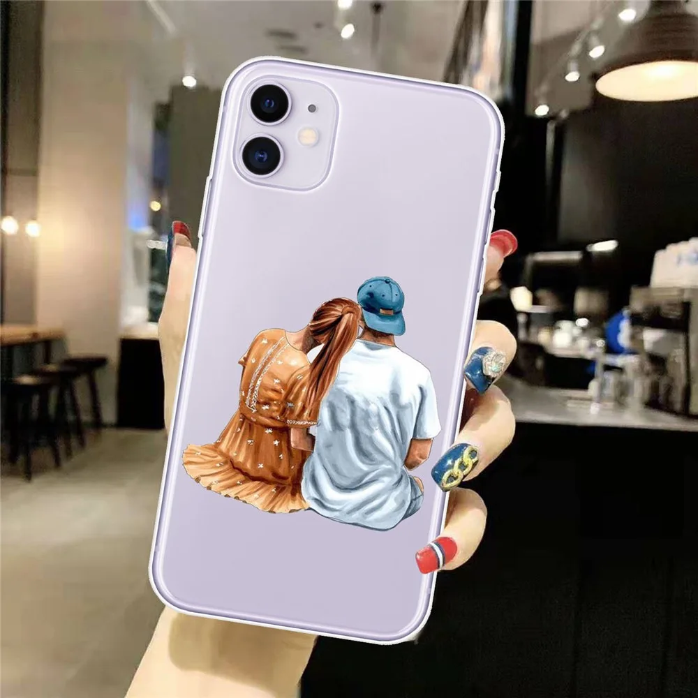 Fashion Couple Shockproof Silicone Soft Phone Case