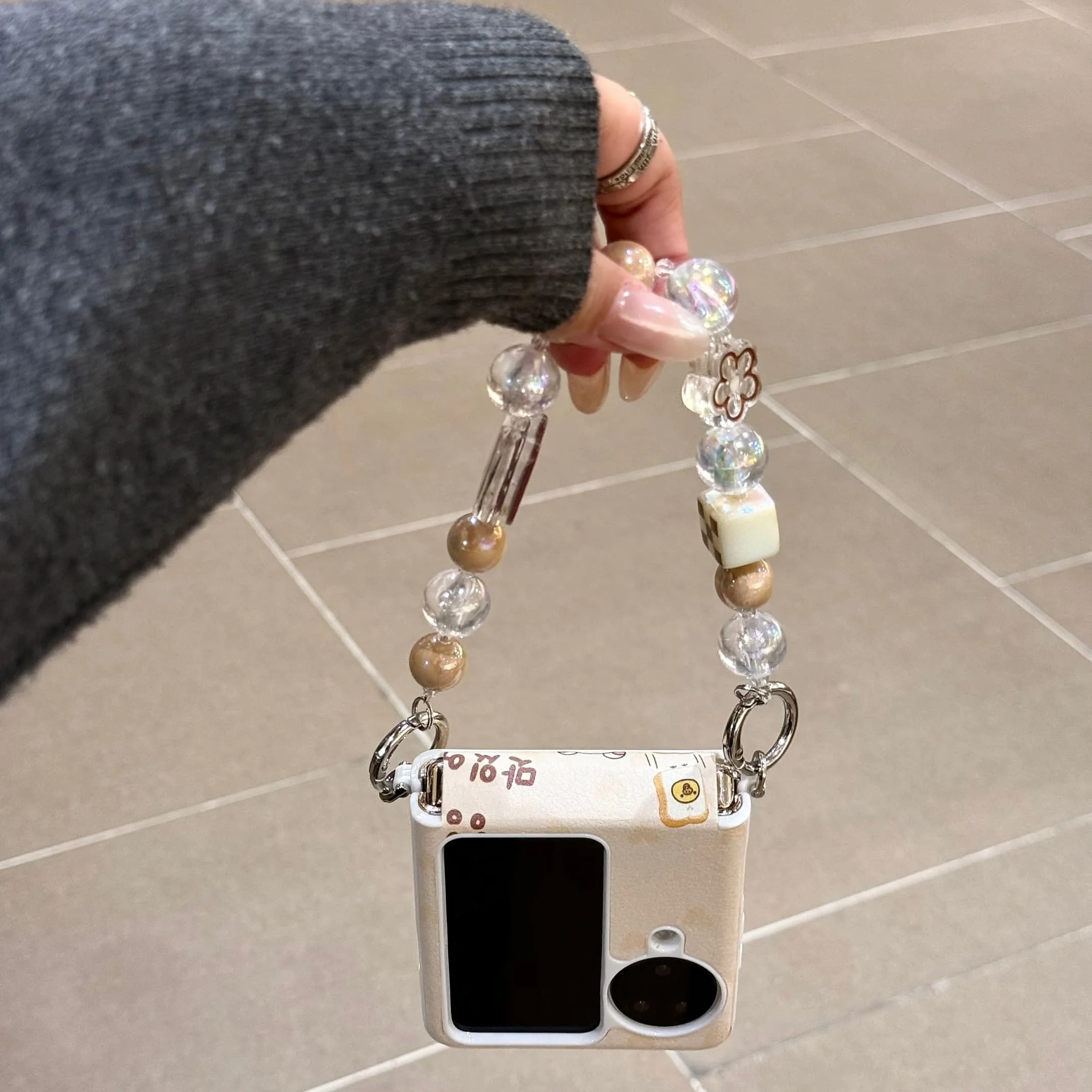 Adorable Rilakkuma Magnetic Phone Case with Magsafe Stand and Chain