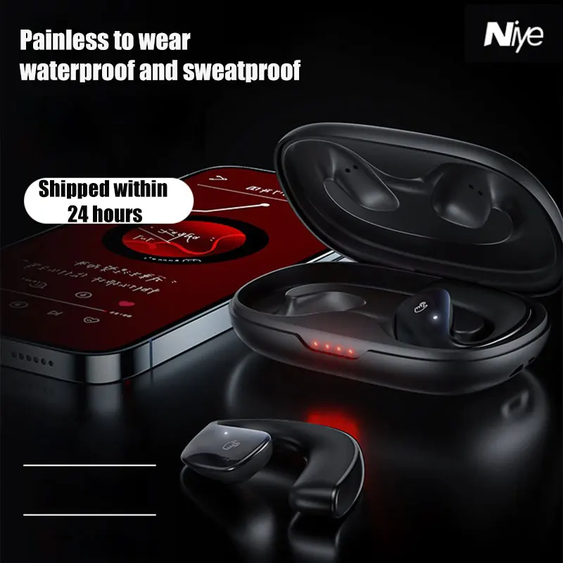 

Bluetooth-наушники с костной проводимостью 5,3, водонепроницаемые