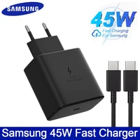 Samsung 45w Super Fast Charger PD Adapter EU US Type C Cargador For Galaxy S26 S25 FE S24 Ultra S23 Plus A55 A56 M55 Tab S11 S10 1