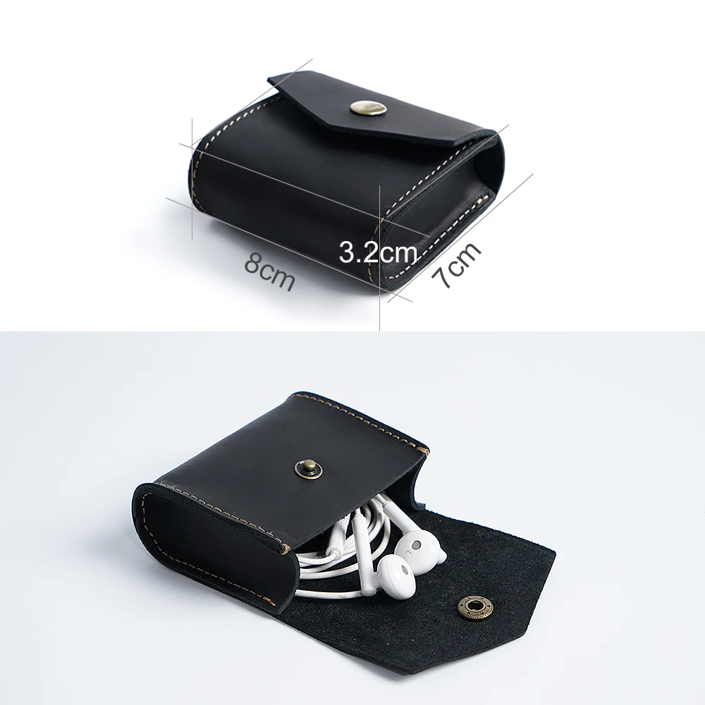 Coin Purse Genuine Leather Hasp Small Purse Coin Wallets Crazy Horse Leather Coin Purses Vintage Design Individuation For Women & Men