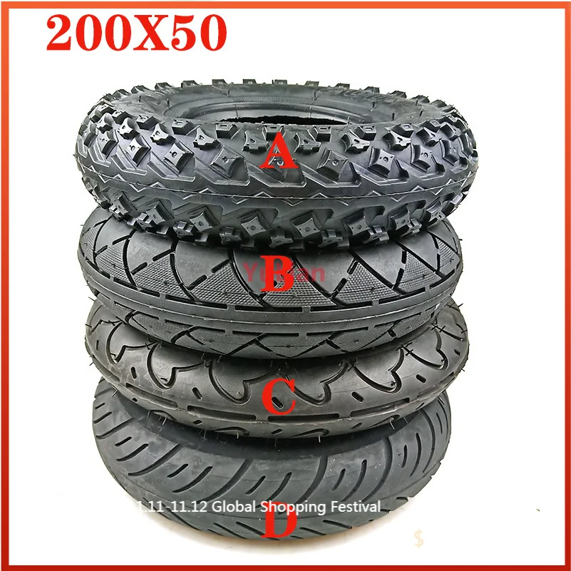 고품질 내부 외부 타이어 200x50, 8 인치 미니 전기 스쿠터 타이어, 전기 자동차 200x50 타이어 액세서리