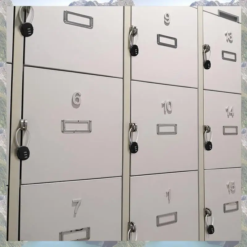 N75R-8 조각 조합 잠금 장치 학교 체육관 사물함, 스포츠 사물함, 울타리, 도구 상자, 게이트용 3자리 야외 방수 자물쇠