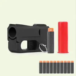 Outdoor Sports Gel Ball Soft Bullet Game Key Chain Launcher Mini Portable Toy Gun Toy Accessories Decoration Gift QG469
