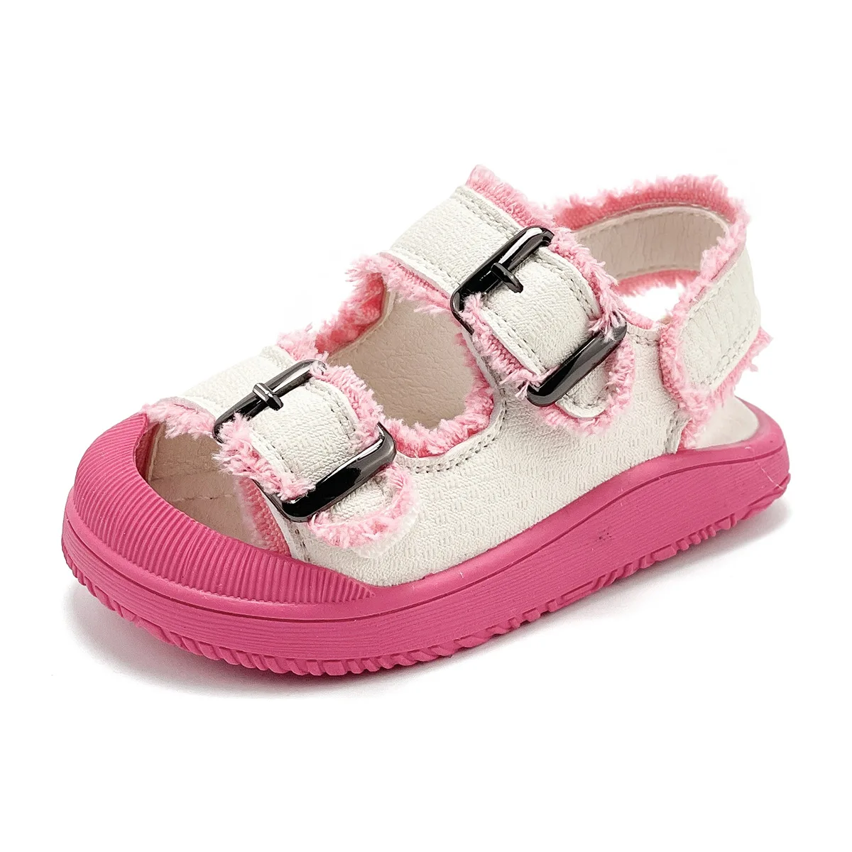 

Сандалии для девочек 1-3 лет, мягкая нескользящая подошва, для прогулок, модная дизайнерская обувь, лето 2023